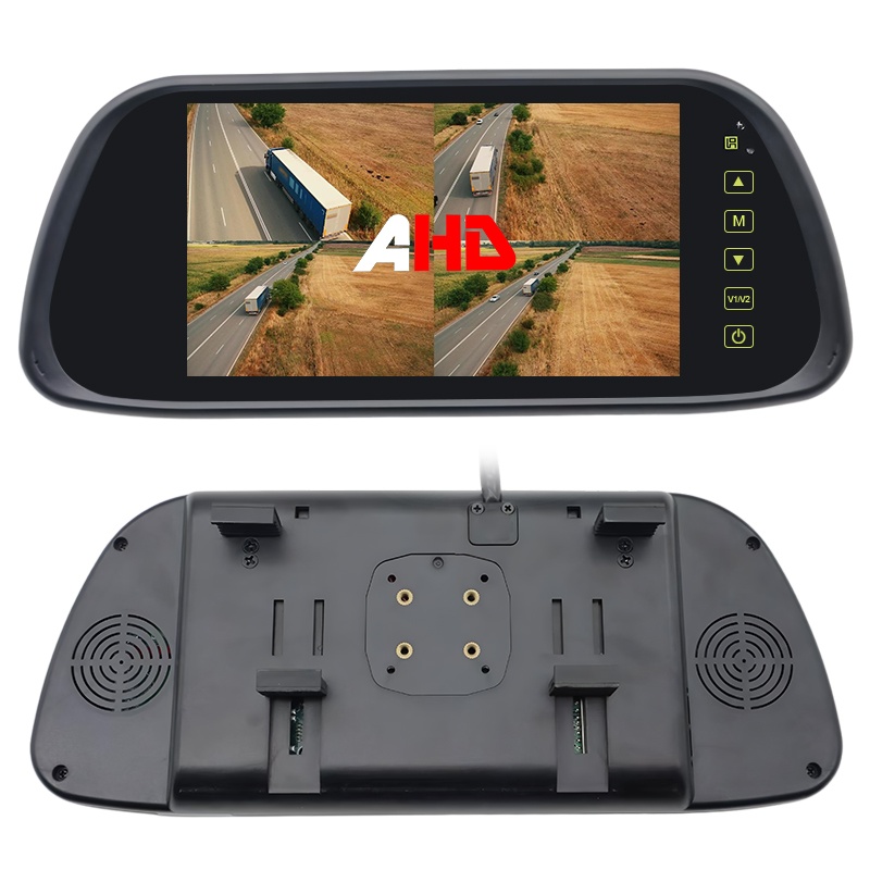 2 in 1インストール7インチクアッドAHDバックミラーモニター