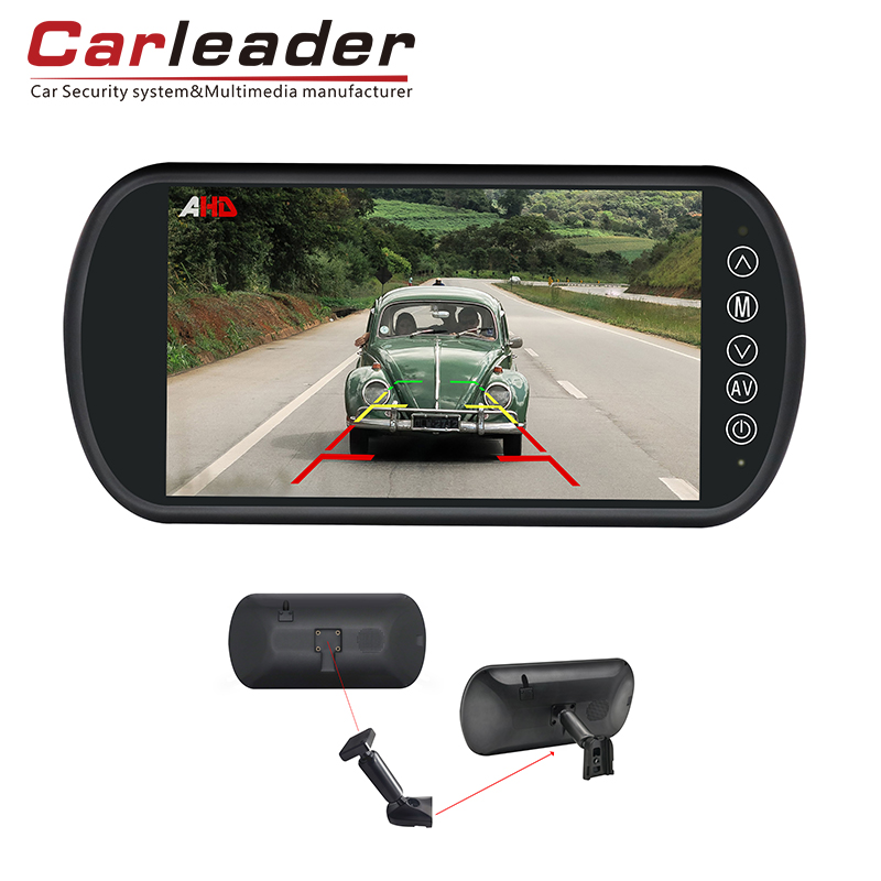 Carleader 7インチAHDビークルミラーモニターストーキングブラケット付き - 交通安全のための信頼性の高いパーティナー