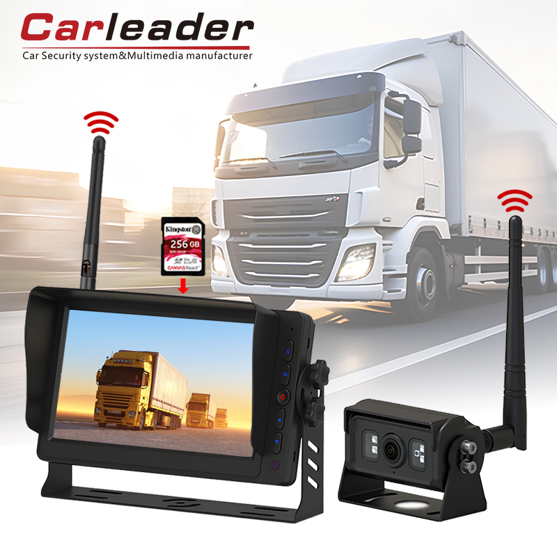 Carleader 7インチDVR記録2.4GHzデジタルワイヤレス監視システム----運転安全を安全に保護する