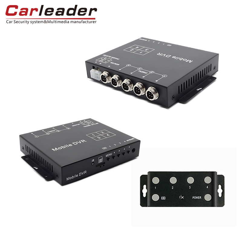 Carleader 4ch AHD 1080pミニモバイルDVRサポートTFカードストレージ