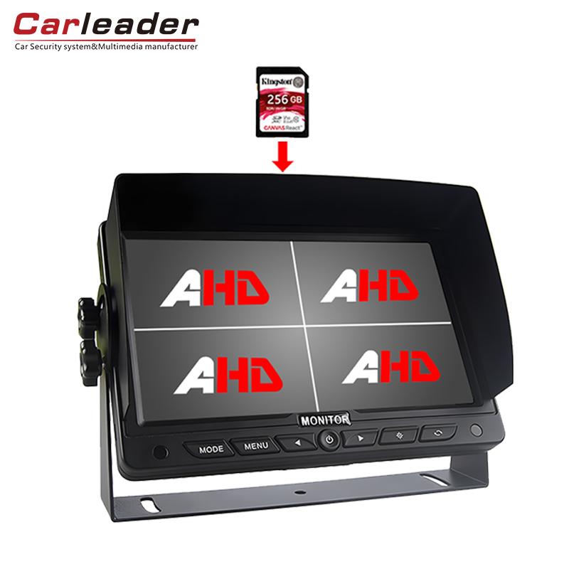 Carleader 7 インチ トラック 車載 HD クワッド スプリット モニター DVR 録画機能付き Carleader 7 インチ トラック 車載 HD クワッド スプリット モニター DVR 録画機能付き