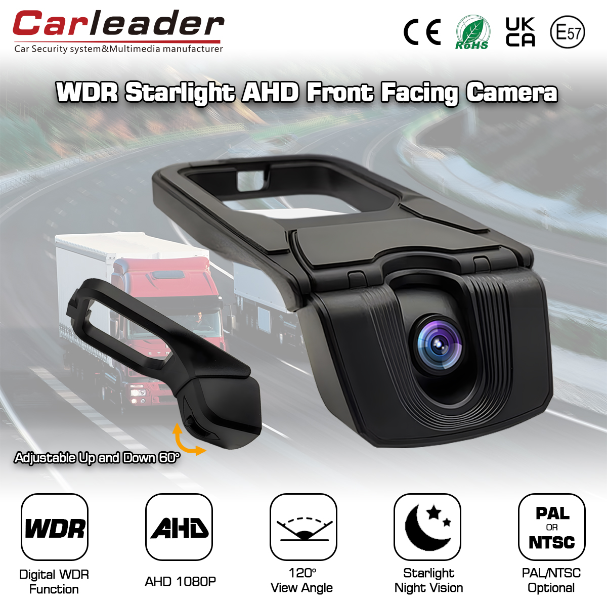 Carleader デジタル WDR 機能付きフロントフェイシング Starlight ビジョン カメラ Carleader デジタル WDR 機能付きフロントフェイシング Starlight ビジョン カメラ