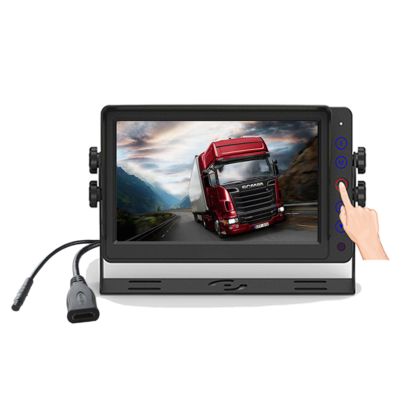 Carleader 7 インチ タッチ ボタン HD 高耐久車両モニター CVBS および HD 信号入力をサポート