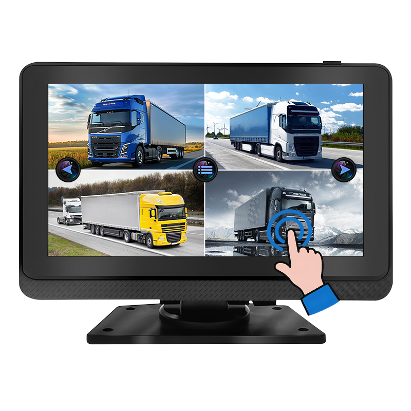 Carleader 7 インチ タッチ スクリーン DVR 録画モニター、高度な商用車モニタリング用