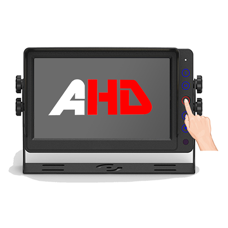 AHD ビデオ入力とリモコンを備えた 7 インチ商用車モニター