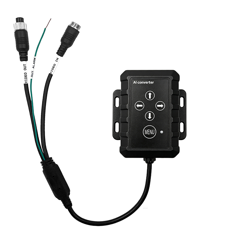 歩行者および車両検知機能を備えた CVBS AHD カメラ用 AI カメラコンバータ